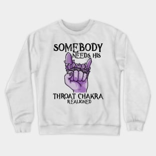 Yoga Chakra Brass Knuckles Funny Meditation Zen Statement Crewneck Sweatshirt